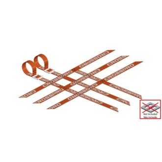 Nerf-Bar Belts CROSSPRO (kit) Orange