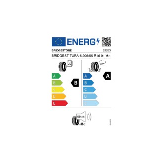 BRIDGEST TURA-6 205/55 R16 91 V - B, A, 2, 69dB