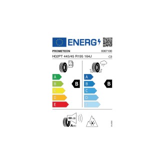 PROMETEON H02PT 445/45 R19.5 164J - B, B, 1, 69dB