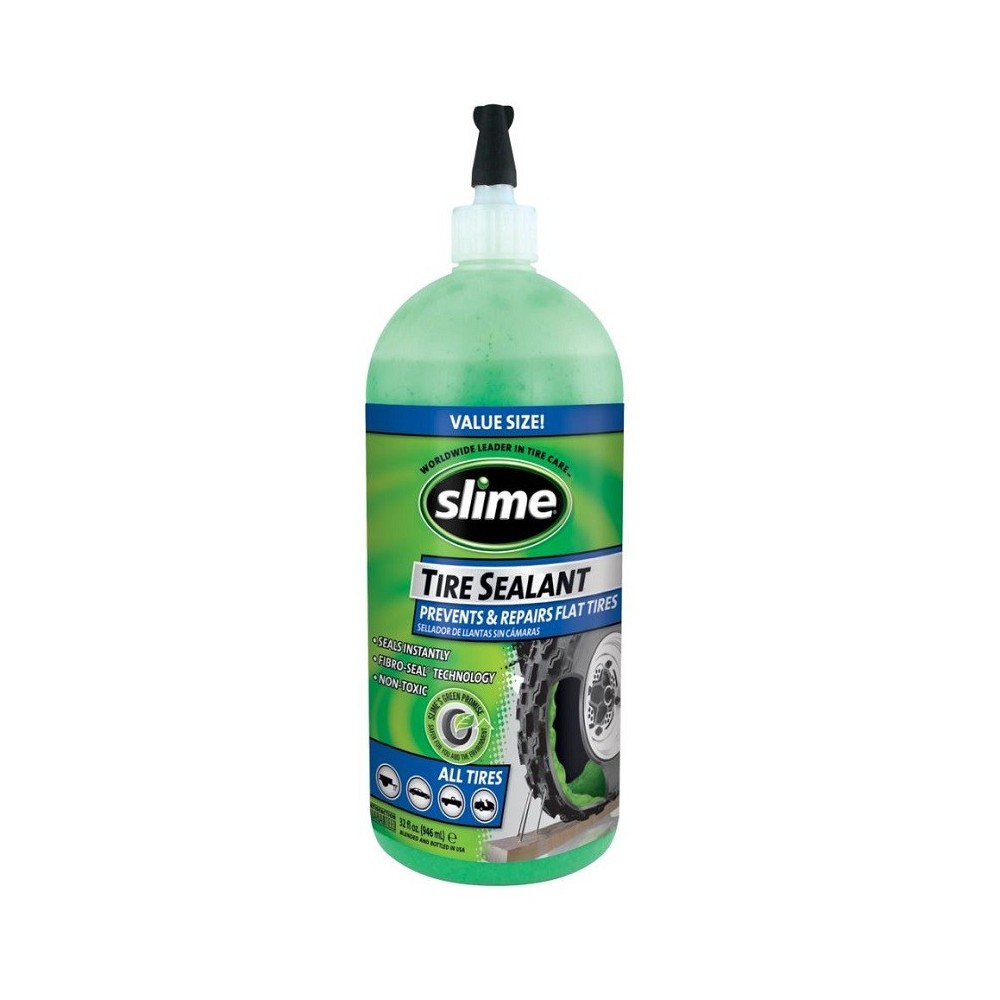 Liquide anti-fuite Slime 950ml pour pneu tubeless