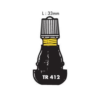 Paire de valves droites caoutchoutées courtes 25mn