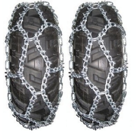 Paire de chaine à neige KOLPIN DIAMOND X-BAR Taille D pour pneus de quad et SSV