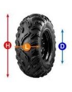 Un large choix de pneus pour Quads, Buggy , SSV de taille:165-70-10