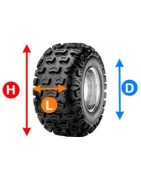 Un large choix de pneus pour Quads, Buggy , SSV de taille: 27X8-14